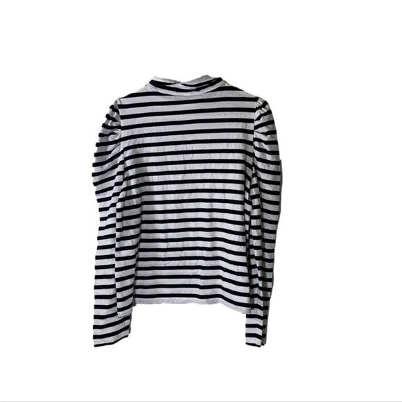 Charter Club NEW PXL White and Black‎ Blithe Mock Neck Top - Picture 6 of 6